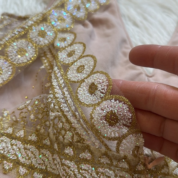 Hello Molly MATCH ME DRESS CHAMPAGNE NWT Size Large - Picture 7 of 12